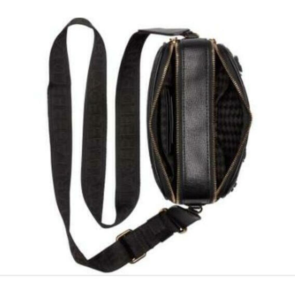 KARL LAGERFELD PARIS Crossbody Bag Floral Pins Black/Gold One Size - Picture 7 of 13